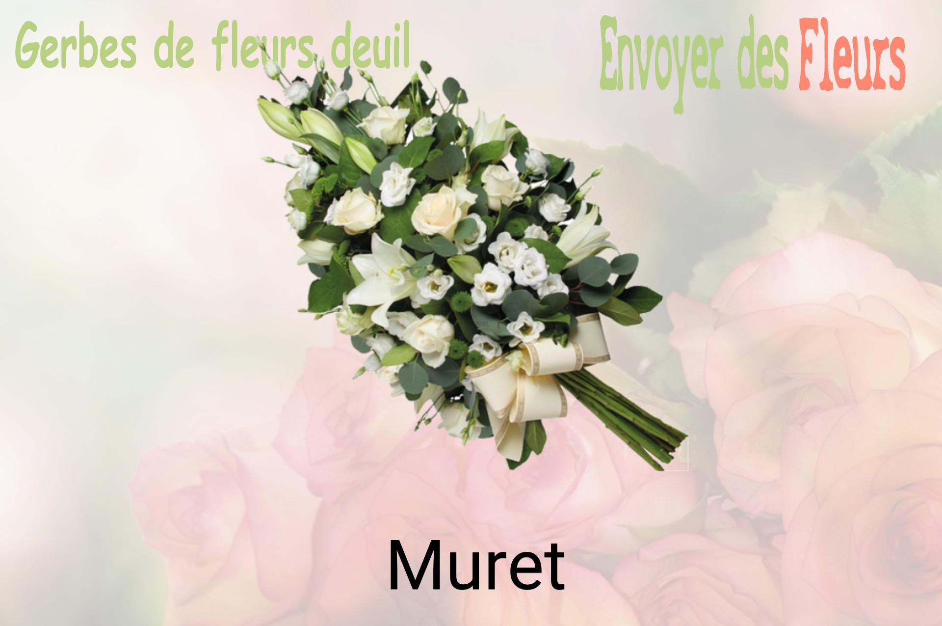 Gerbe de fleurs de deuil livrée à Muret